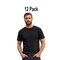 12 Pack: Hanes Unisex Essential Crewneck Short Sleeve T Shirt For Workwear Use